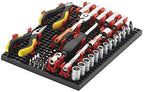 Organizer Genie - Four Green Pegboard Set to organize your Sockets, Wrenches, Pliers, Screwdrivers, Bits and All Other Tools