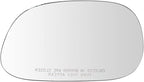 TRQ Passenger Side Mirror Glass Manual Convex Peel and Stick Compatible with 1997-2003 Ford F-150 1997-1999 F-250 2004 F-150 