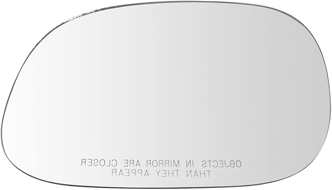 TRQ Passenger Side Mirror Glass Manual Convex Peel and Stick Compatible with 1997-2003 Ford F-150 1997-1999 F-250 2004 F-150 