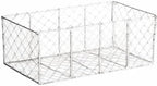 DII Chicken Wire Collection Farmhouse Vintage Wall Baskets, Medium Basket, White