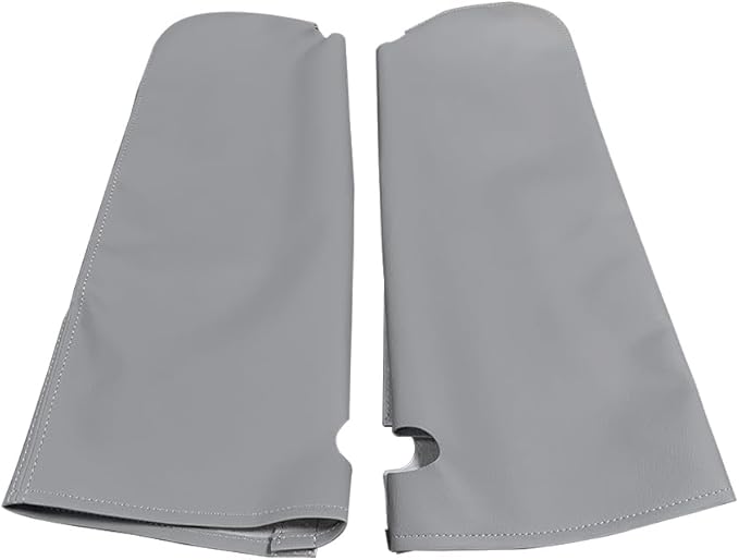 Car Sun Visor Cover Pair Fit for Chevy Tahoe Suburban Yukon 1995-1999, Microfiber Leather, Gray