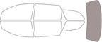 Rvinyl Window Tint Kit Compatible with Dodge Journey 2009-2020 - Rear Windshield Precut Kit - 50%