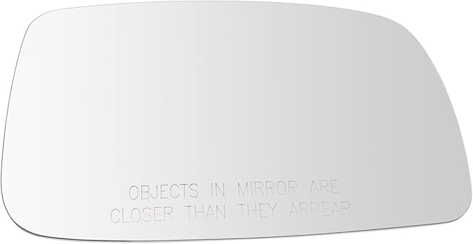 TRQ Passenger Side Mirror Glass Convex Clear Compatible with 2007-2011 Toyota Camry US Built Models TO1323151