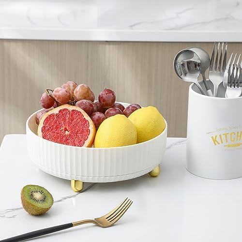 Anyoifax Makeup Perfume Organizer Tray 360 Degree Rotating Lazy Susan Skincare Lotion Organizer Spinning Cosmetics Storage fo