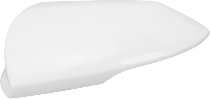 Side Mirror Cover Cap Unpainted White Rearview Wing Mirror Cap Weather Replacement for Hyundai Elantra 2021 to 2023 (Left)