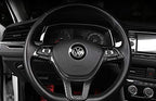 MAXDOOL Carbon Fiber Steering Wheel Cover Sequins Frame Trim Emblem for VW Volkswagen Jetta Passat e-Golf Golf Sportwagen Alltrack Arteon Atlas Tiguan Interior Accessories