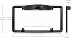 3 in 1 American car License Plate Frame Built-in Backup Camera and Parking Sensor with Water Proof Buzzer Alarm Night Vision 
