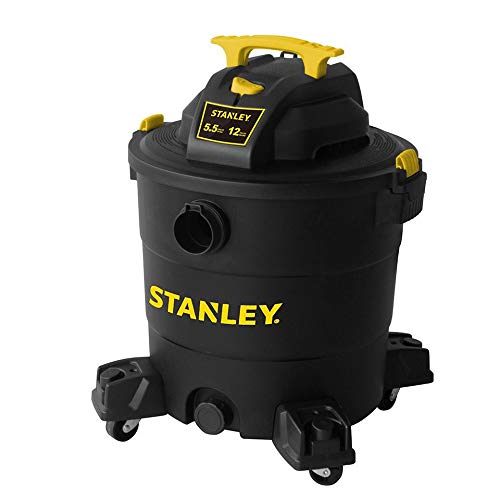STANLEY 12 Gallon 5.5 Peak HP Wet/Dry Vacuum, 3 in 1 Shop Vacuum Blower,1-7/8"x6 Hose, Range for Garage, Carpet Clean, Worksh