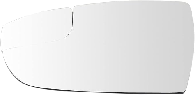 TRQ Driver Side Mirror Glass Snap On Clear Plastic Compatible with 2012-2018 Ford Focus
