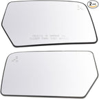 Side Mirror Glass Heated Blind Spot Detect Left Right Kit Pair Backing Plate 2pcs for Ford for Lincoln for Navigator 2015-201