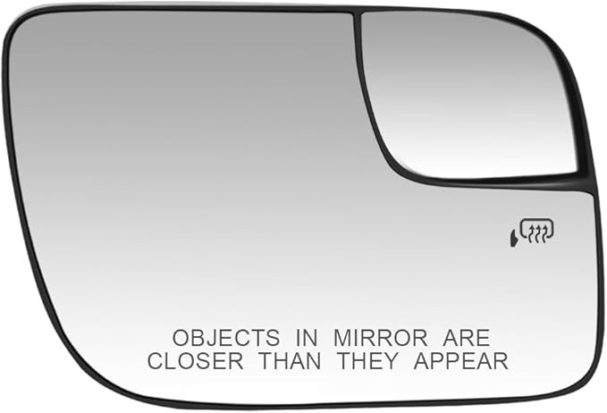 Senzeal Passenger Side Heated Mirror Glass Replacement for Ford Explorer 2011-2019 Blind Spot Mirror Glass BB5Z-17K707-B (Right Side)