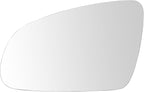 TRQ Driver Side Mirror Glass Heated Snap On Clear Compatible with 2018-2022 Hyundai Kona HY1324148
