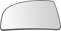 TRQ Passenger Side Lower Mirror Glass Snap On with Backing Plate Compatible with 2015-2019 Ford Transit-150, Transit-250, Tra