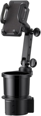 Car Cup Holder Phone Mount, Universal Auto Cell Phone Stand with Drink Expand Cup Holder,2 in 1 Multifunctional Car Cup Holde