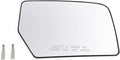 TRQ Passenger Side Mirror Glass with Backing Plate Convex Clear Compatible with 2007-2014 Ford Expedition FO1325110