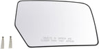 TRQ Passenger Side Mirror Glass with Backing Plate Convex Clear Compatible with 2007-2014 Ford Expedition FO1325110