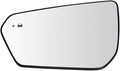 TRQ Driver Side Mirror Glass Heated Blind Spot Detection Compatible with 2018-2021 Chevrolet Equinox GMC Terrain GM1324207