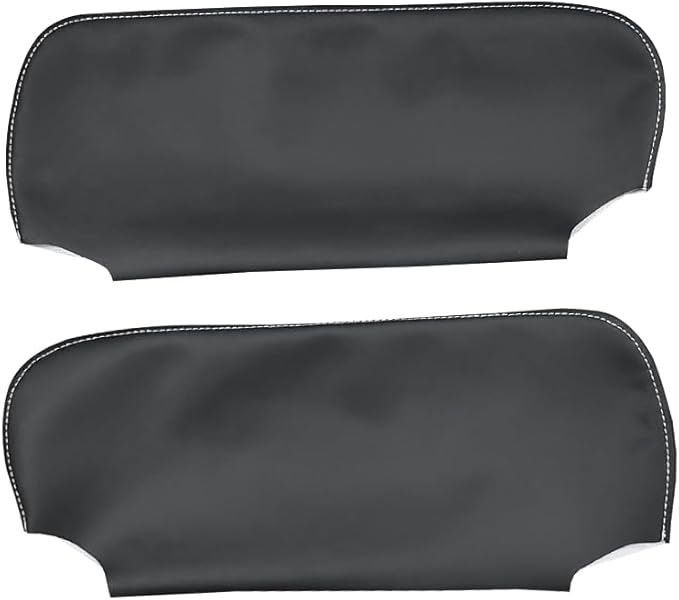 Black Car Sun Visor Cover, Left & Right Side Sun Visor Skin Pair Fits for Chevy Camaro 1993-2002, for Firebird 1993-2002 (Skin Only)
