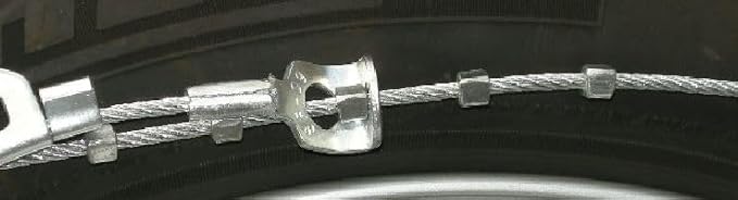TireChain.com 215/45ZR17, 215/45-17 Cable Link Tire Chains, priced per pair.