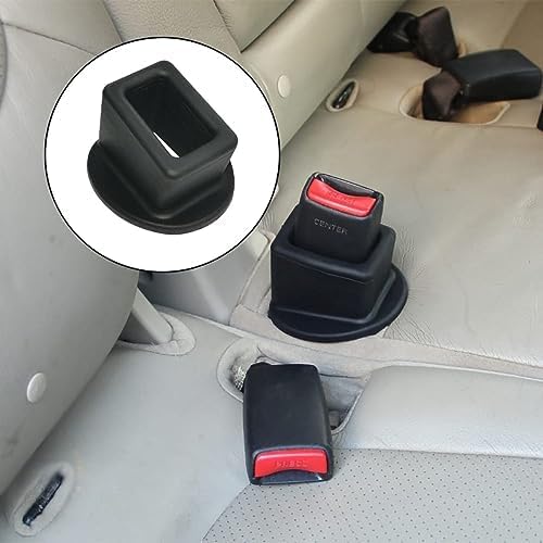Seat Belt Buckle Holder – Easy Access to The Buckles of Rear Seats - Plug The Seat Belt in with Only One Hand – Friendly to Kids, and Passengers with Special Needs (Black x2)