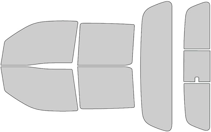 Rvinyl Window Tint Kit Compatible with Nissan Frontier 2022-2024 (4 Door Crew Cab) - Complete Precut Kit - 50%
