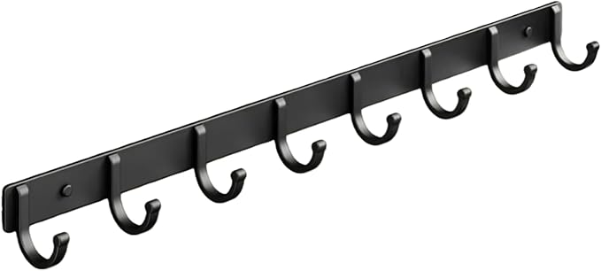 Enhanced Version Wall Mount Coat Rack with 4-8 Hooks – Versatile Wall Organizer for Coats, Hats, Towels, Bags – Durable Wall 