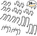 HUHOLE Pegboard Drill Holder, Peg Board Tool Utility Hooks, 24 Pack Heavy Duty Pegboard Tool Holder for Power Tools, Drill, H