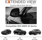 Blind Spot Mirrors- Compatible with BMW X4 Extended View, X4 Series - 2 Piece Set (Left & Right)