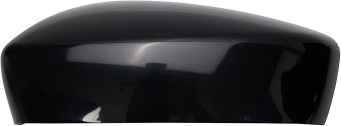 TRQ Driver and Passenger Side Power Heated Mirror Set Smooth Black Paint to Match Compatible with 2017-2018 Mazda 3 MA1320230