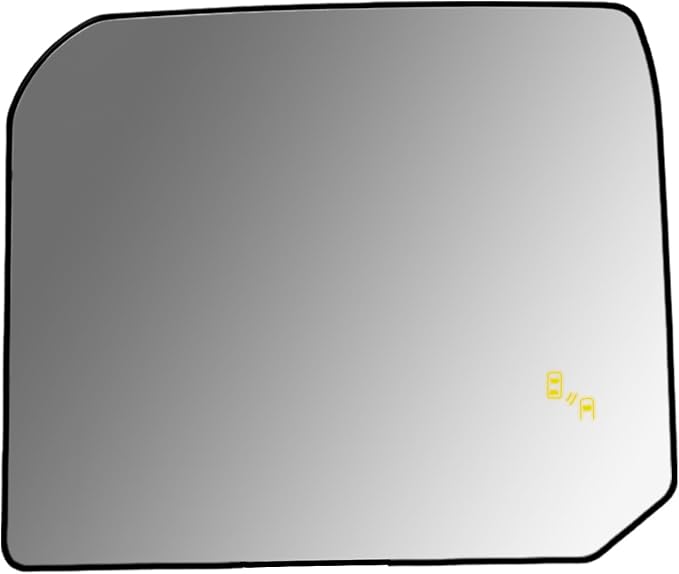 Blind Spot Detection Passenger Side Mirror Replacement for Toyota Tundra 2022-2023, Right Upper Exterior Side Rearview Mirrors Glass, with Backing Plate, Power Heated