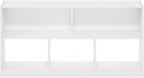 Furinno DALY Book Shelf, 5-Cube Bookshelf, Horizontal Cube Storage Organizer Bookcase, 10.9 x 47.2 x 23.6, for Living Room, B