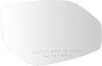 TRQ Right Passenger Side Mirror Glass Heated Convex Snap On Compatible with 2018 Volkswagen Atlas VW1325108