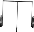 Pull Down Clothes Rail, Extendable Adjustable Aluminum Alloy Clothes Rail,for Wardrobe Cloakroom,20kg Load Capacity(Black,W-6
