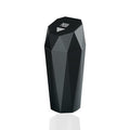 Car Trash Can with Lid，Mini Diamond Design Automatic Portable Trash Can，Small Trash Bin for Automotive Office Home Kitchen 1, Black
