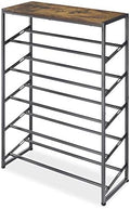 Whitmor Modern Industrial 5-Tier Shoe Rack, Black