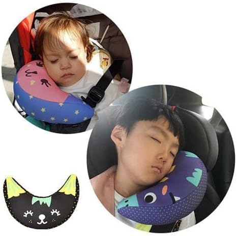 Car Seat Belt Pillow Cover for Kids Shoulder Neck Support Protector Pad Soft Car Safety Belt Sleeping Head Cushion Auto Pillow for Travel Airplane Pushchair
