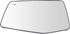 TRQ Left Mirror Glass Compatible with 2019-2021 Chevrolet Silverado 1500 GMC Sierra 1500