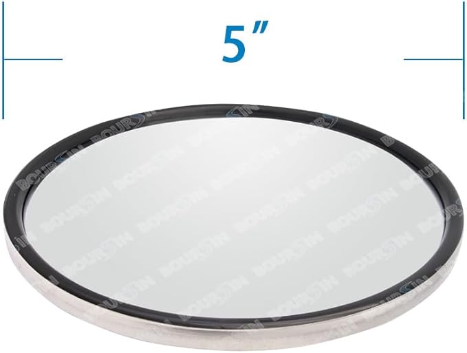 5 Inch Convex Round Mirror Blind Spot For Isuzu NPR NQR NRR FSR FVR FRR Mitsubishi Fuso Canter Truck Bus Atv Utv Adjustable Bracket 2Pcs