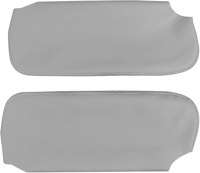 Car Sun Visor Cover Pair Fit for Chevy Camaro 1993-2002, for Pontiac Firebird 1993-2002, Microfiber Leather, Gray
