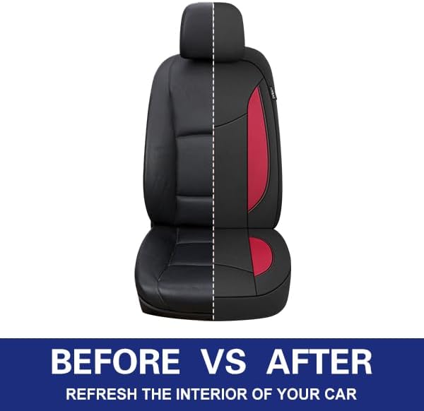 CAROMOP Neoprene Car Seat Cover 2 Front Seats, Waterproof Seat Covers for Cars, Universal Fit for Most Car Interior Covers-Se