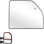 Senzeal Passenger Side Heated Upper Mirror Glass Replacement for Ford F150 2015-2020 Ford F250 F350 F450 F550 2017-2022 Tow Mirror FL3Z17K707G (Right Side)
