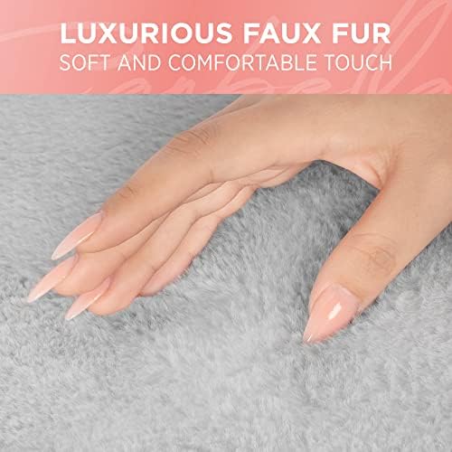 Carbella 2-Pack Sheepskin Car Seat Covers, Soft Plush Comfy Faux Fur Car Seat Covers Front Seats, Cute Automotive Seat Protec
