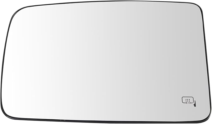 TRQ Driver Side Mirror Glass Heated Snap On Compatible with 2003-2006 Ford Expedition 2003-2006 Lincoln Navigator FO1324143