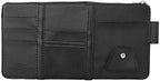 JEYODA Car Sun Visor Organizer Auto Car Visor Pocket and Interior Accessories Car Storage Organizer with Multi-Pocket Net Zippers (Style 1-Black), 1942