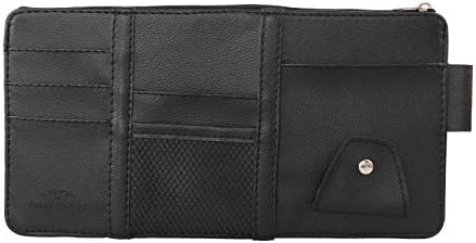 JEYODA Car Sun Visor Organizer Auto Car Visor Pocket and Interior Accessories Car Storage Organizer with Multi-Pocket Net Zippers (Style 1-Black), 1942