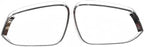 ERIDANUS Auto Accessories Fit for RAV4 2024 2023 2022 2021 2020 2019 Side Rearview Mirror Rain Eyebrow Cover Trim (Chrome Silver) ABS 2 PCS