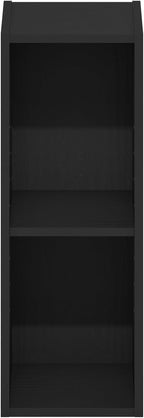 Furinno Fulda Book Shelf, 2-Tier Narrow Bookshelf, Bookcase with 8-in Width Storage Shelf, 9.3 x 7.9 x 21.2, for Living Room,