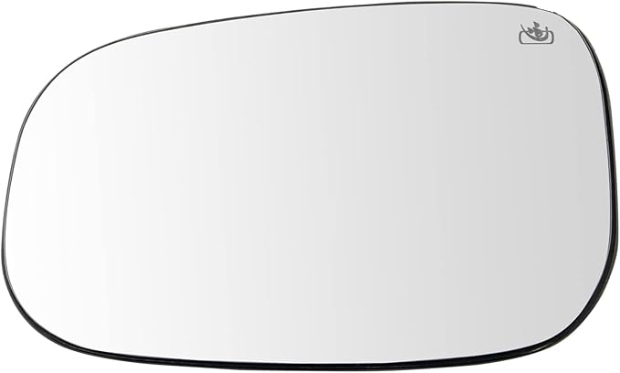 TRQ Left Driver Side Mirror Glass Heated Snap On Compatible with 2008-2013 Volvo C30 C70 2007-2011 S40 S80 V50 2007-2009 S60 