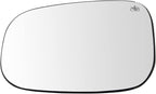 TRQ Left Driver Side Mirror Glass Heated Snap On Compatible with 2008-2013 Volvo C30 C70 2007-2011 S40 S80 V50 2007-2009 S60 