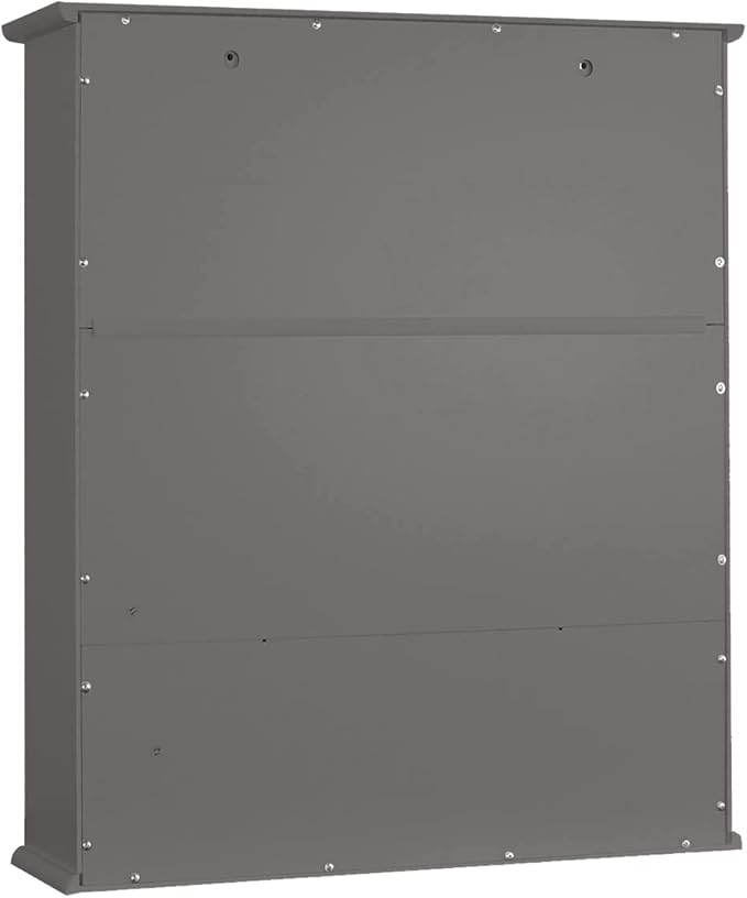 TaoHFE Grey Bathroom Cabinet,Bathroom Wall Cabinet with 2 Door Adjustable Shelves,Over The Toilet Storage Cabinet,Bathroom Ca